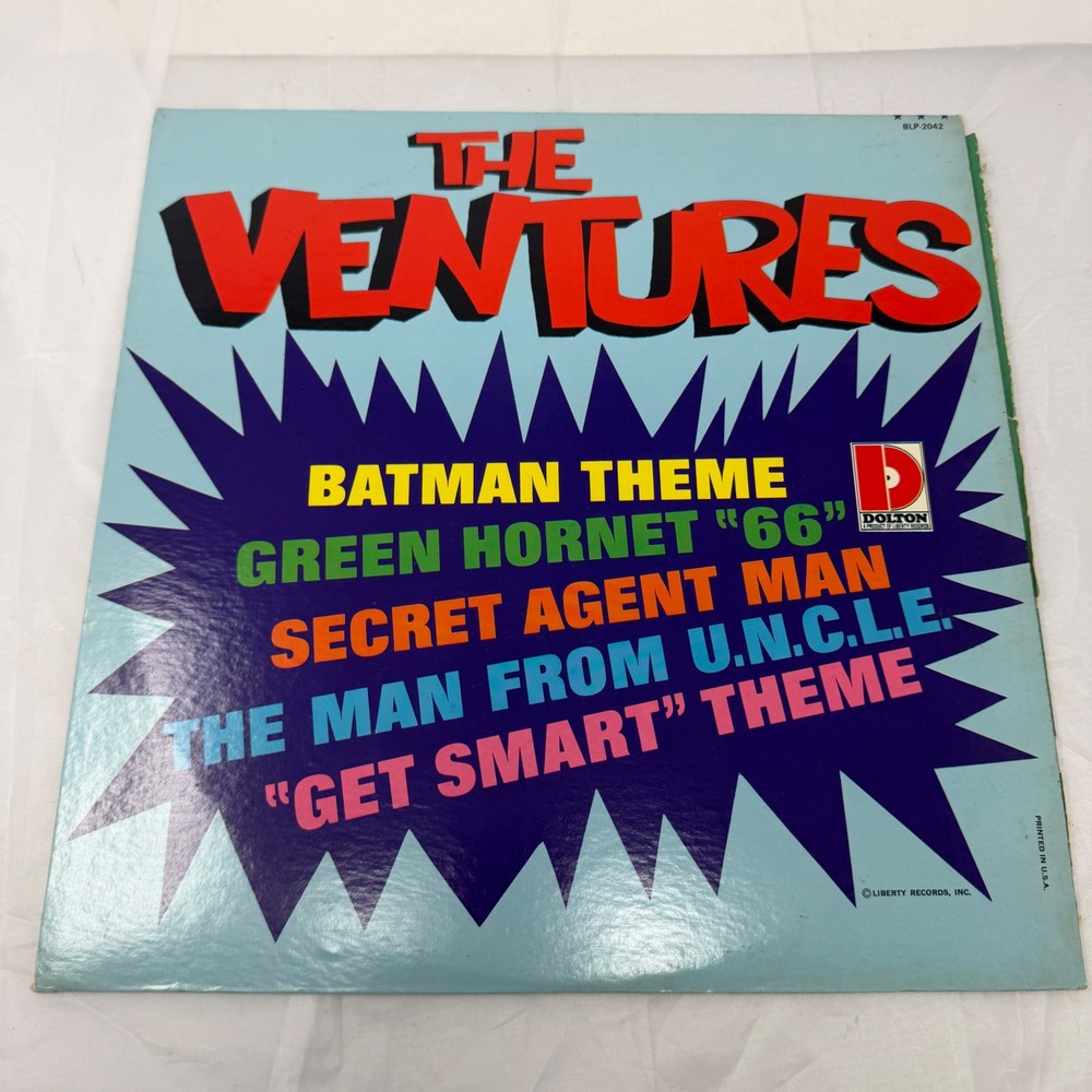 The Ventures Batman Theme Vinyl LP Dolton BLP-2042 Mono 1966 Surf Rock TV Themes